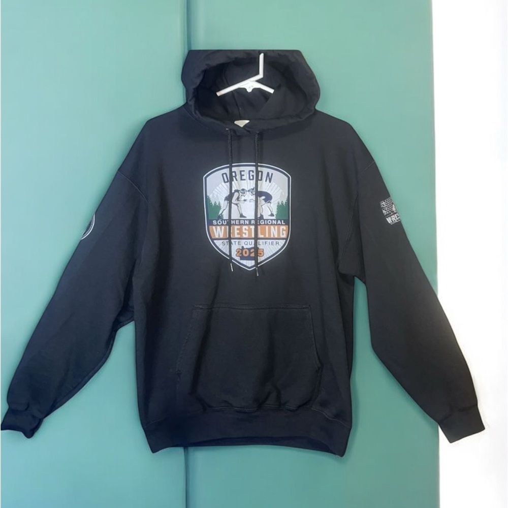 Oregon Wrestling Black Hoodie